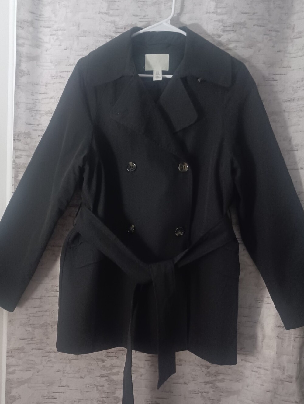H&M Short Trench Coat Sz XS